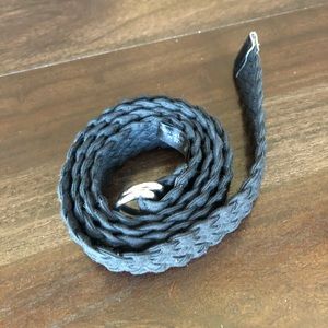 Black braided belt